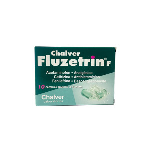 FLUZETRIN F 500 MG  CAJA X 10 CAPSULAS 